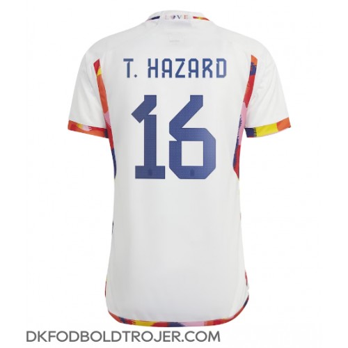 Billige Belgien Thorgan Hazard #16 Udebane Fodboldtrøjer VM 2022 Kortærmet